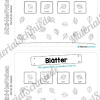 Mini-Heft: Herbst für die 3. Klasse (Blätter unterscheiden)