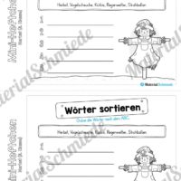 Mini-Heft: Herbst für die 3. Klasse (Wörter nach dem ABC sortieren)