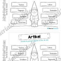 Mini-Heft: Herbst für die 3. Klasse (Artikel einsetzen)