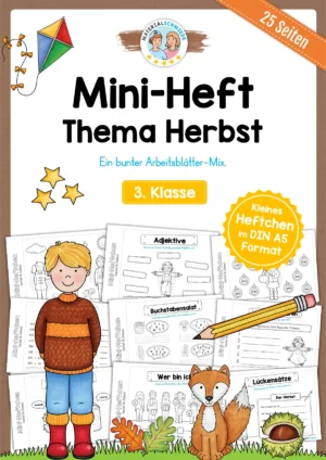 Mini-Heft: Herbst - 3. Klasse (25 Arbeitsblätter)