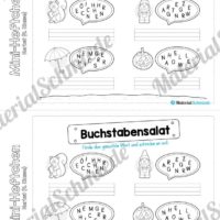 Mini-Heft: Herbst für die 4. Klasse (Buchstabensalat)