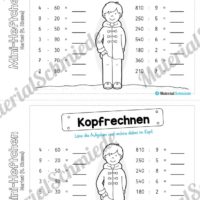 Mini-Heft: Herbst für die 4. Klasse (Kopfrechnen)