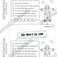 Mini-Heft: Herbst für die 4. Klasse (Ein Wort zu viel)