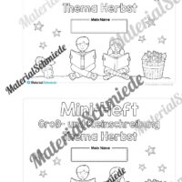 Mini-Heft: 10 Abschreibtexte zur Groß- und Kleinschreibung Thema Herbst (Vorschau 01)