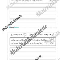 Mini-Heft: 10 Abschreibtexte zur Groß- und Kleinschreibung Thema Herbst (Vorschau 05)