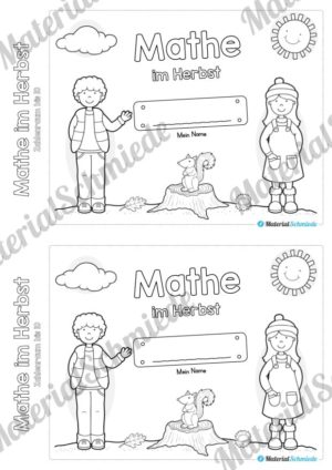 Mini-Heft: Mathe im Herbst – Zahlenraum bis 10 (Deckblatt)