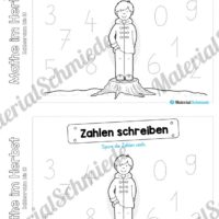 Mini-Heft: Mathe im Herbst - Zahlenraum bis 10 (Zahlen nachspuren)