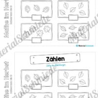 Mini-Heft: Mathe im Herbst - Zahlenraum bis 10 (Zählen und eintragen)