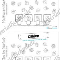 Mini-Heft: Mathe im Herbst - Zahlenraum bis 10 (Zählen und Anzahl notieren)