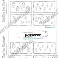Mini-Heft: Mathe im Herbst - Zahlenraum bis 10 (Halbieren)