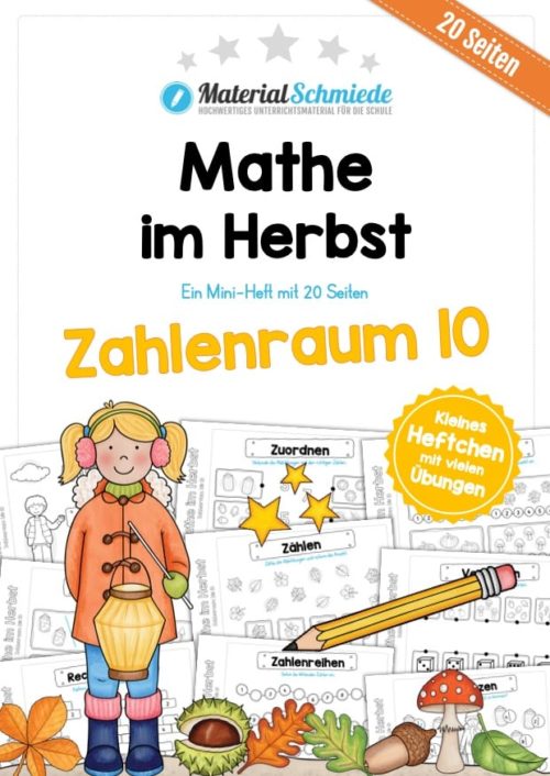 Mini-Heft: Mathe im Herbst (Zahlenraum bis 10)