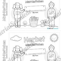 Mini-Heft: Herbst für die Vorschule (Deckblatt)