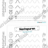 Mini-Heft: Herbst für die Vorschule (Schwungübungen)