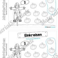 Mini-Heft: Herbst für die Vorschule (Immer 2 einkreisen