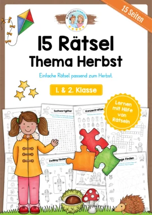 15 Rätsel zum Herbst (1. & 2. Klasse)