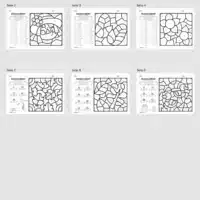 8 Rechenmalblätter Herbst: Kleines 1x1 (Überblick)
