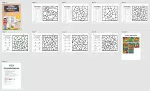 8 Rechenmalblätter Herbst: Kleines 1×1 (Überblick)