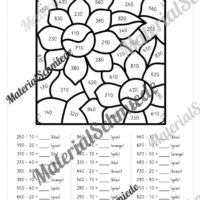 8 Rechenmalblätter Herbst: Zahlenraum 1.000 (Vorschau 03)