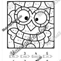 8 Rechenmalblätter Herbst: Zahlenraum 1.000 (Vorschau 07)