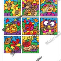 8 Rechenmalblätter zum Herbst im Zahlenraum 20 (Vorschau 09)