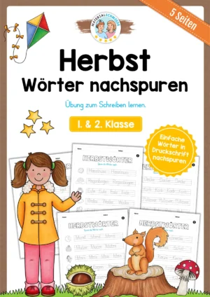 Herbst-Wörter nachspuren (1. & 2. Klasse)