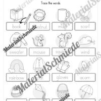 Workbook Herbst/Autumn auf Englisch (Arbeitsblatt 04)