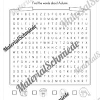 Workbook Herbst/Autumn auf Englisch (Arbeitsblatt 08)