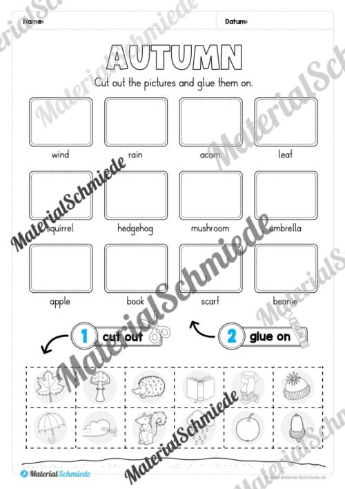 Workbook Herbst/Autumn auf Englisch (Arbeitsblatt 19)
