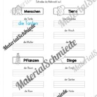 Arbeitsheft Wortarten - Thema Herbst (Arbeitsblatt 04)