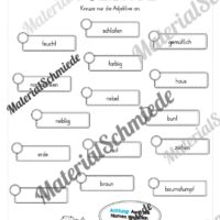 Arbeitsheft Wortarten - Thema Herbst (Arbeitsblatt 08)