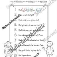 Arbeitsheft Wortarten - Thema Herbst (Arbeitsblatt 11)