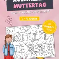 Ausmalbild PopArt Muttertag