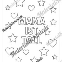 Ausmalbilder zum Muttertag (Arbeitsblatt 08)