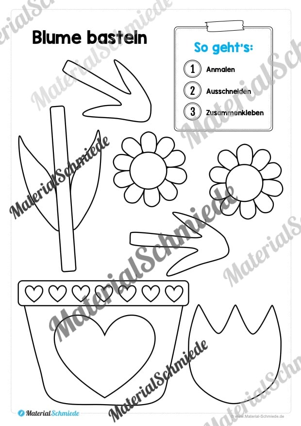 Blume basteln zum Muttertag / Vatertag (Vorschau 01)