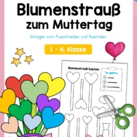 Blumenstrauß basteln zum Muttertag (1. - 4. Klasse)