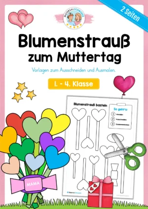 Blumenstrauß basteln zum Muttertag (1. - 4. Klasse)