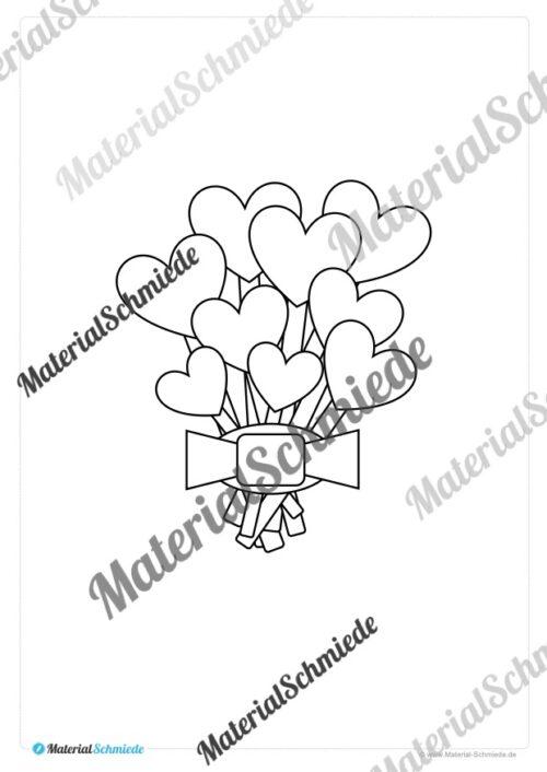 Blumenstrauß basteln (Muttertag & Vatertag) - Vorschau 02