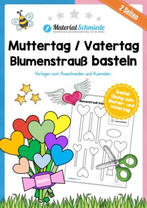 Blumenstrauß basteln (Muttertag & Vatertag)