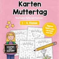 Karten zum Muttertag (zum Ausmalen)