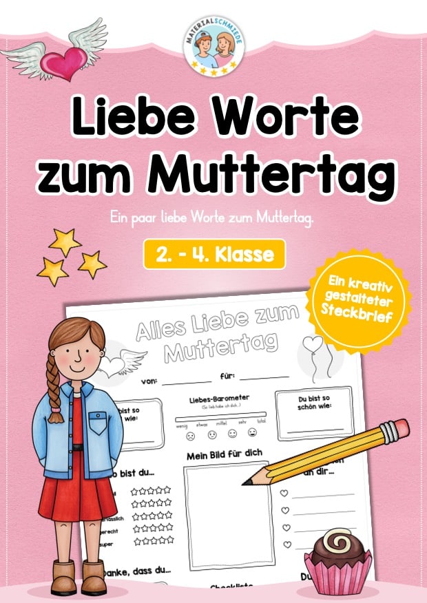 Steckbrief: Liebe Worte zum Muttertag