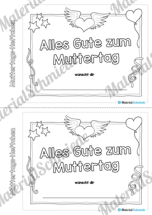 Mini-Heftchen zum Muttertag (Vorschau 01)
