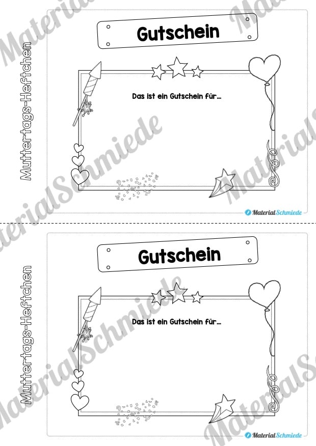 Mini-Heftchen zum Muttertag (Vorschau 06)