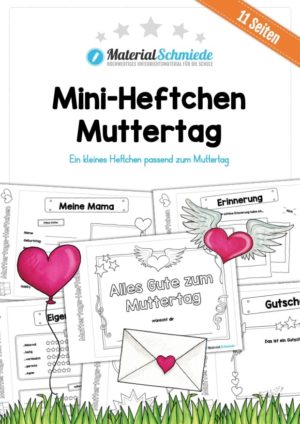 Mini-Heftchen zum Muttertag