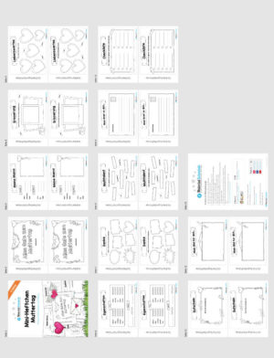 Mini-Heftchen zum Muttertag (Überblick)