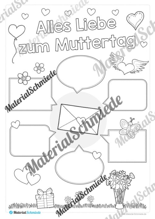 Mitteilungen zum Muttertag versenden (Variante 01)