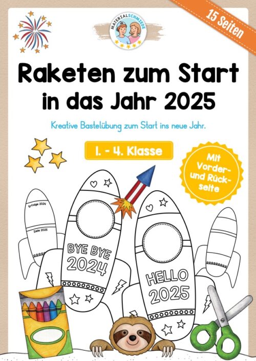 Raketen zum neuen Jahr 2025 (Bastelübung)