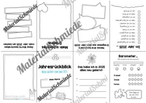 Faltheft: Das war das Jahr 2025 (Arbeitsblatt 01)