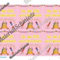 Grußkarten zum neuen Jahr 2026 (6 Motive) - Arbeitsblatt 05