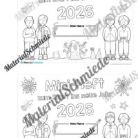 Mini-Heft: Neujahr 2026 (Rückblick & Ausblick) - Arbeitsblatt 01