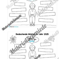Mini-Heft: Neujahr 2026 (Rückblick & Ausblick) - Arbeitsblatt 05